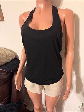 Fabletics Black Racerback Workout Tank
